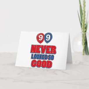 99-årig födelsedagskalender kort