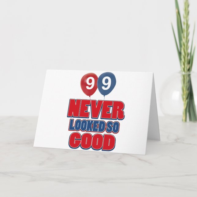 99-årig födelsedagskalender kort (Framsida)