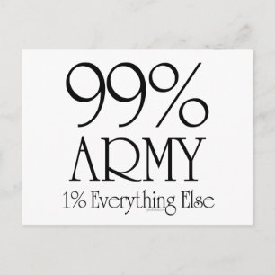 99 % armé vykort