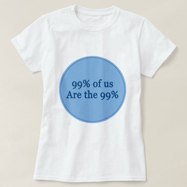 99 % av oss citerar poesi t shirt (Design framsida)