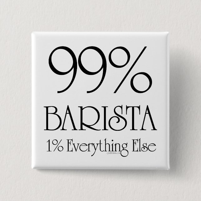 99% Barista Knapp (Framsida)