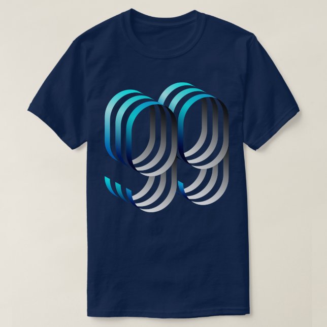 99 blå t shirt (Design framsida)
