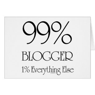 99% bloggare hälsningskort