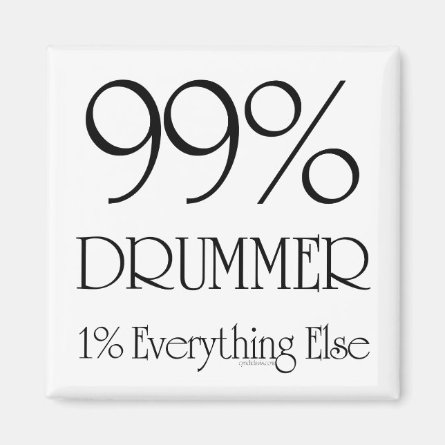 99 % Drummer Magnet (Framsidan)