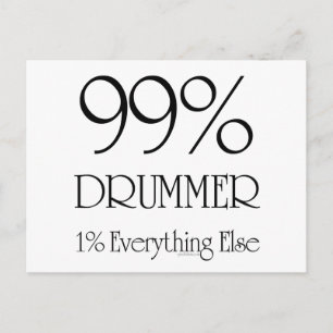 99 % Drummer Vykort