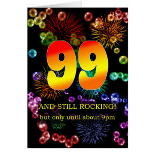 99:e födelsedag fortfarande rakning hälsningskort