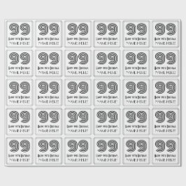 99:e födelsedagen: Art Deco Inspired Stil "99" + N Presentpapper