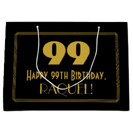 99:e födelsedagen - Art Deco Inspired Titta "99" o