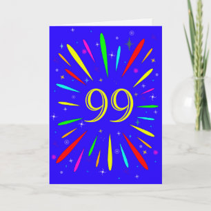 99:e födelsedagsexplosionskort kort