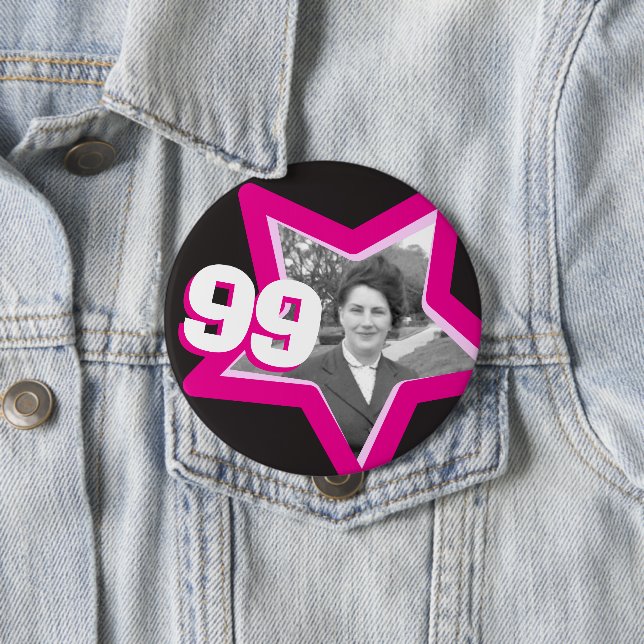 99:e födelsedagsfotoknapp knapp (In Situ)