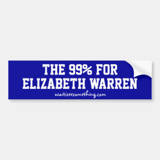 99%en för Elizabeth Warren Bildekal