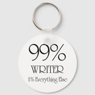99% författare nyckelring