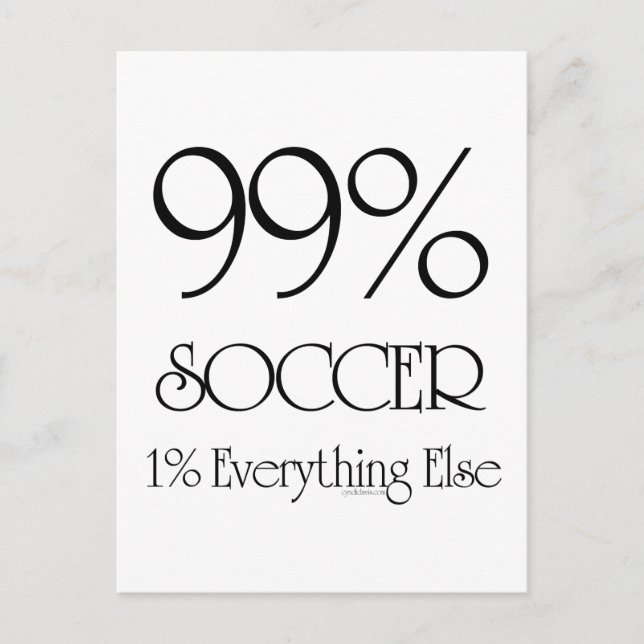 99% Fotboll Vykort (Framsida)