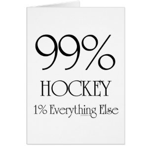 99% hockey hälsningskort