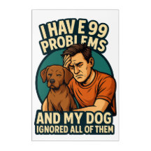 99 Hund Okänd problem | Mönsterutskrift | Sarkasti