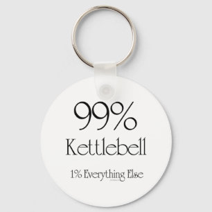 99 % Kettlebell Nyckelring