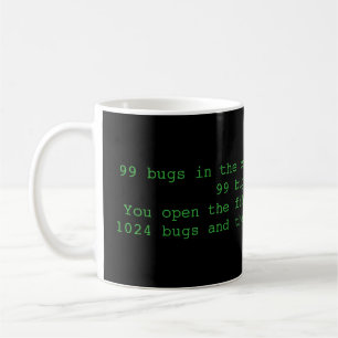99 kryp i koden, lustig programmerare mugg