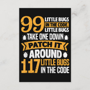 99 Little Kryp in Code Väg IT 117 Kryp Programer Tilläggskort