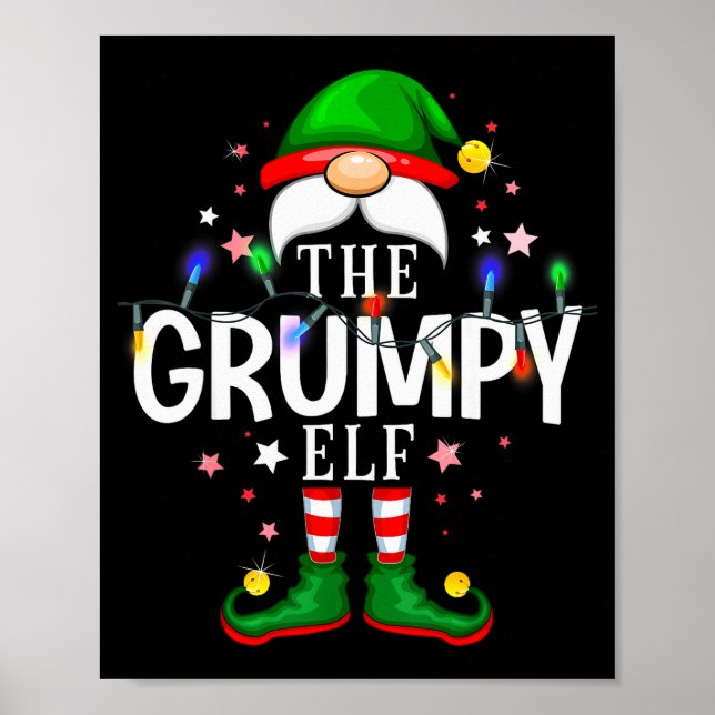 99 Matchande jul-tomte familje-PJs - Den Mpy Tomte Poster (Framsidan)