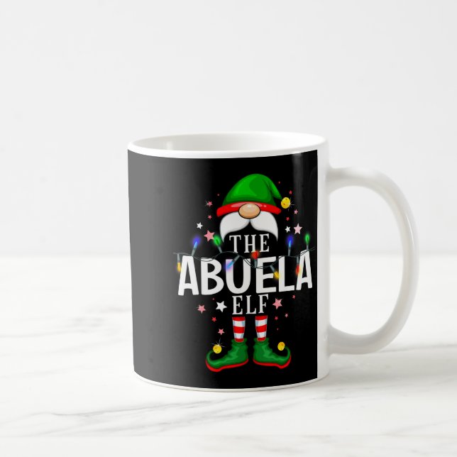 99 Matching Christmas Elf Family Pjs - Abuela Elf  Kaffemugg (Höger)