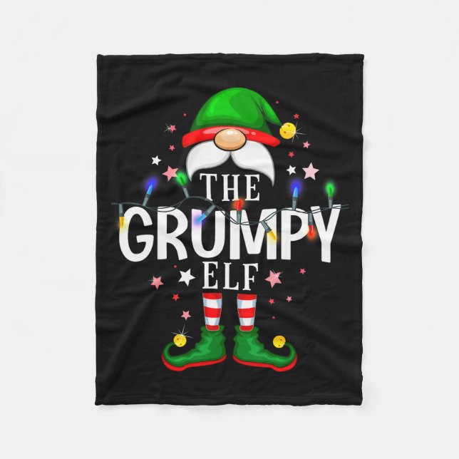 99 Matching Christmas Elf Family Pjs - The Mpy Elf Fleecefilt (Framsidan)