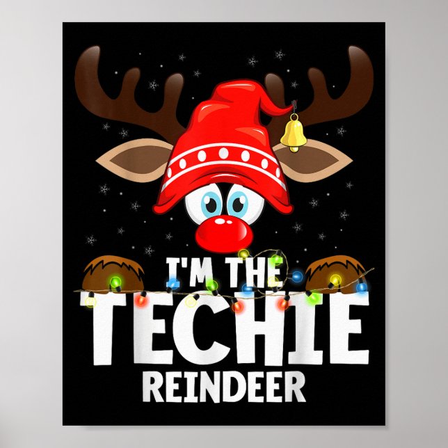 99 Matching Christmas Reindeer - I'm The Techie -  Poster (Framsidan)