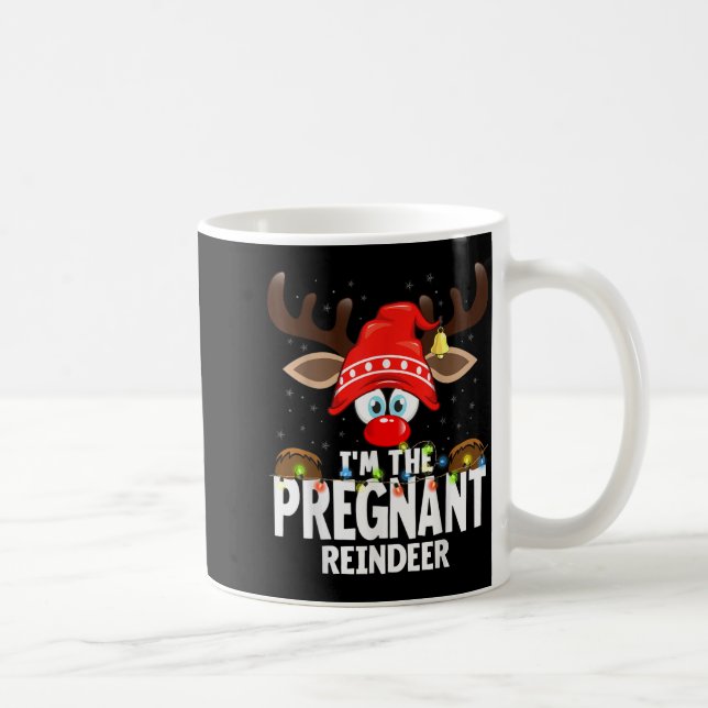 99 Matching Christmas Reindeer - Uni-adults, Black Kaffemugg (Höger)