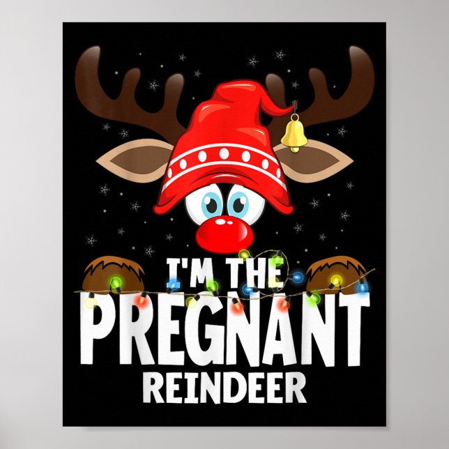 99 Matching Christmas Reindeer - Uni-adults, Black Poster (Framsidan)