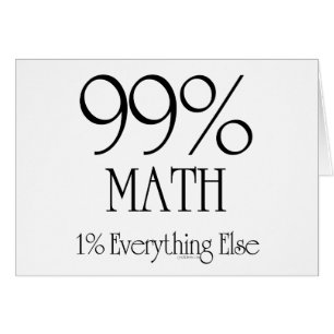 99% Math Hälsningskort