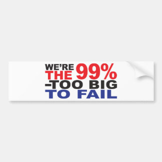 99%na - För stort att misslyckas Bildekal