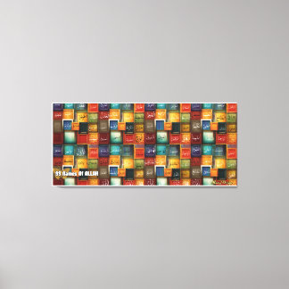 99 namn Allah Canvastryck