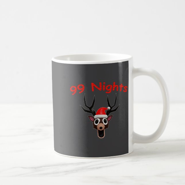 99 Nights Christmas Deer Gamer Fan Merch  Kaffemugg (Höger)