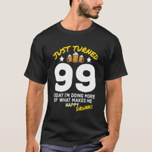 99 öl som dricker 99:e födelsedagskalkern G T Shirt