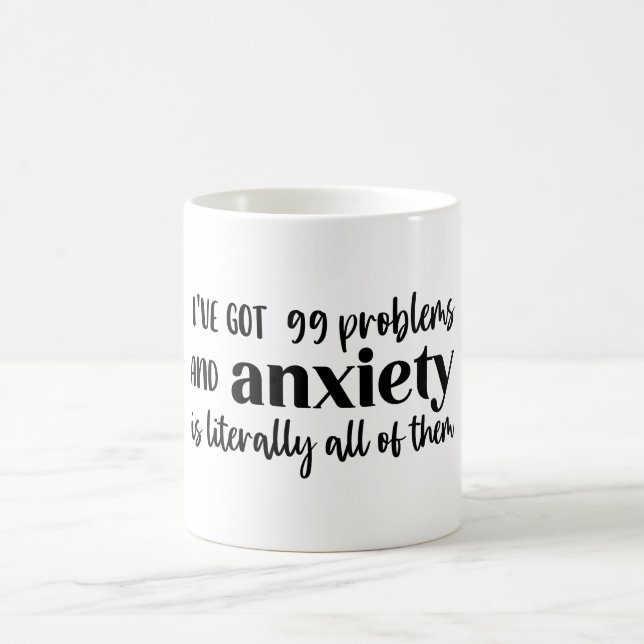 99 Problem med Mental Health Gift Kaffemugg (Center)