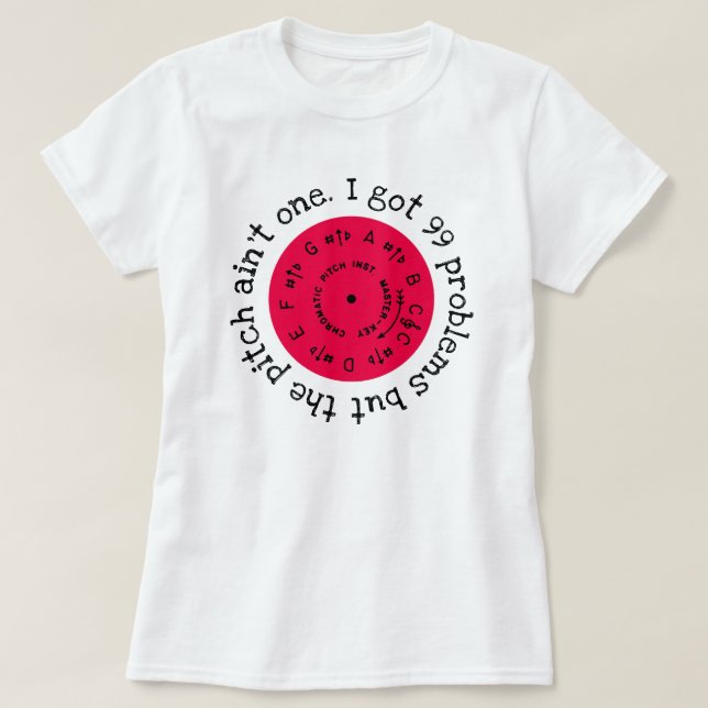 99 Problems Berry Tee Shirt (Design framsida)