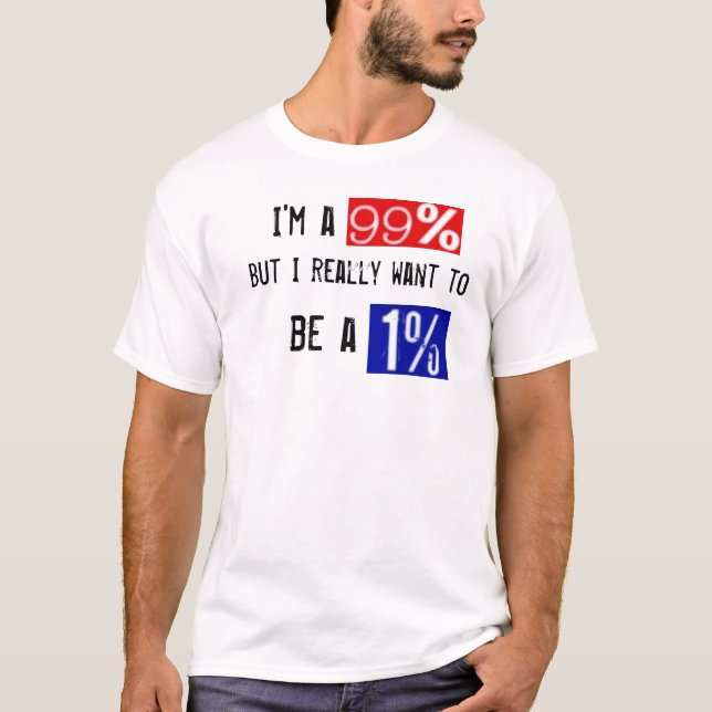 99 procent T skjorta Tee Shirt (Framsida)