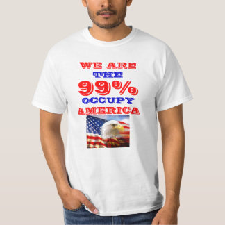 99 PROCENT UPPTAR DEN AMERIKA T-TRÖJA T SHIRT