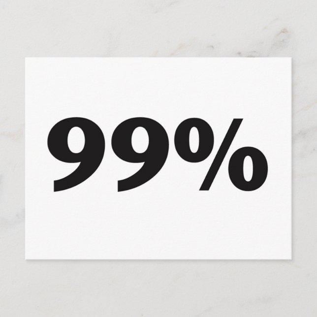 99 procent vykort (Framsida)