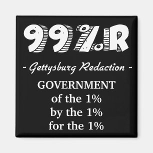 99%r Gettysburg Adress-regeringen på 1 % Magnet