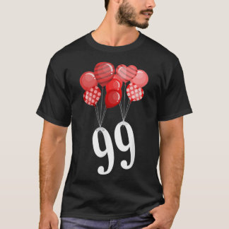 99 Red Balloons - Peace Kärlek 80 s Classic T-Shir T Shirt