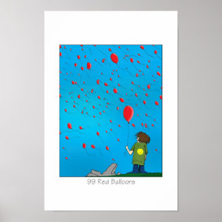 99 röda ballonger poster