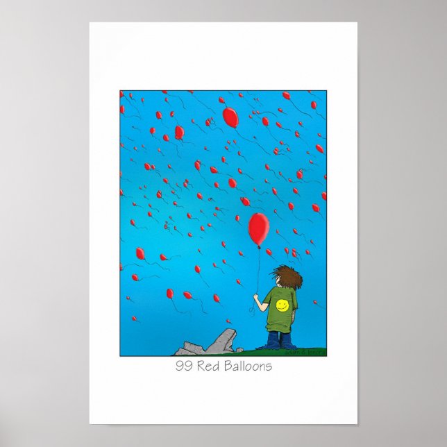99 röda ballonger poster (Framsidan)