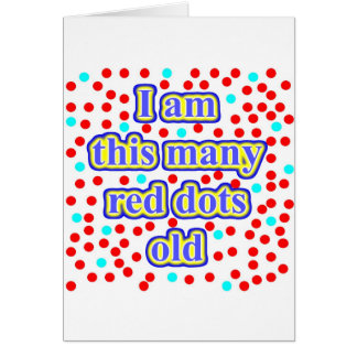 99 rött pricker gammalt hälsningskort