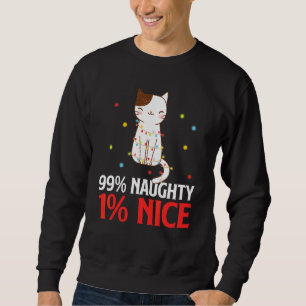 99 stygga 1 snäll katt och kattunge lång ärmad tröja