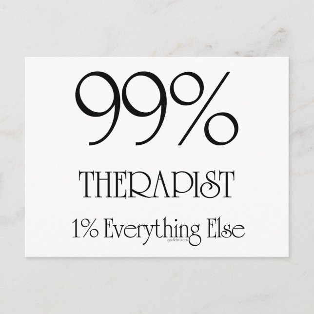 99% terapeut vykort (Framsida)