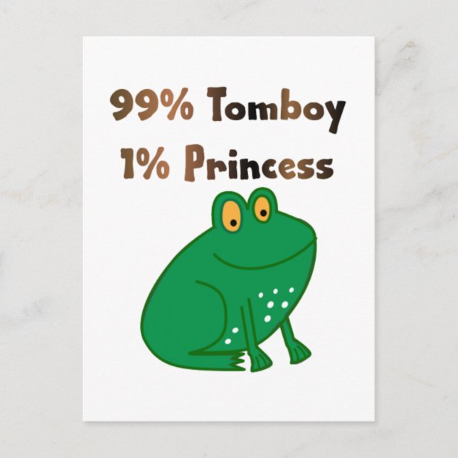 99 % Tomboy 1 % Princess Vykort (Framsida)