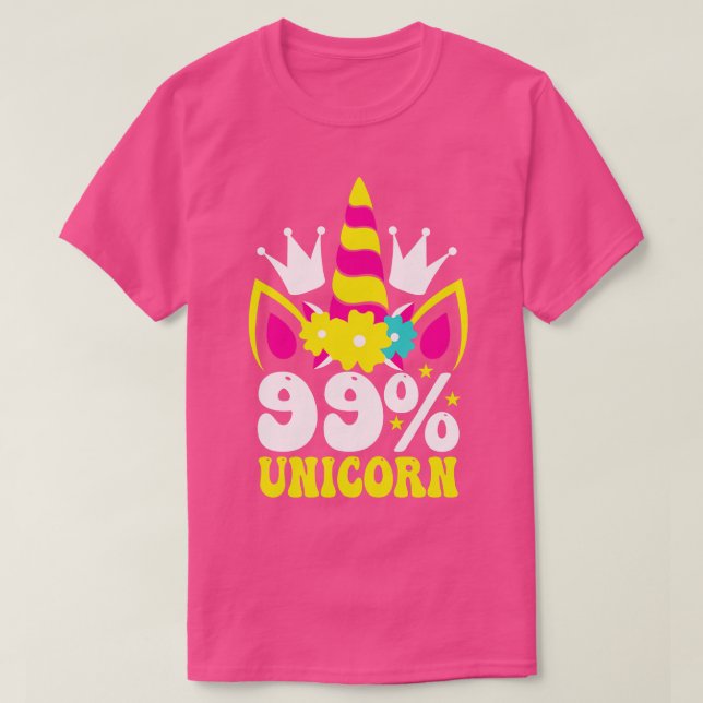 99 Unicorn T Shirt (Design framsida)