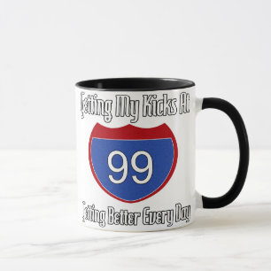 99th födelsedag för rutt 66 mugg