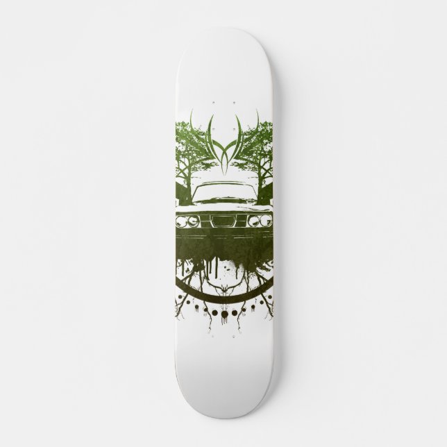 99turbogrunge_organic_bark old school skateboard bräda 18 cm (Framsida)