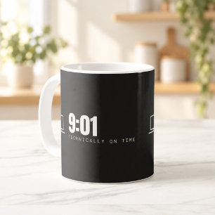 9:01 Tekniskt sett på tid Remote Work Mugg